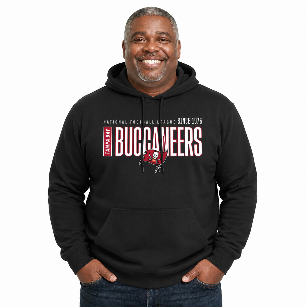 Tampa Bay Buccaneers NFL Modern Endzone Fleece Hoodie Black Sweatshirt - Black