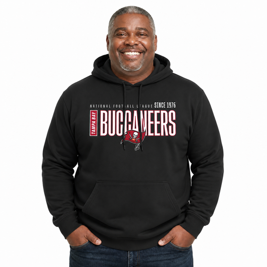 Tampa Bay Buccaneers NFL Modern Endzone Fleece Hoodie Black Sweatshirt - Black