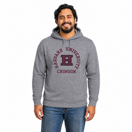 Harvard Crimson  Team Spirit Pullover Hoodie - Graphite