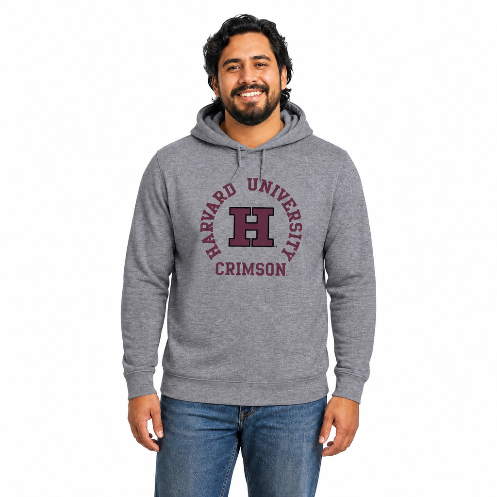 Harvard Crimson  Team Spirit Pullover Hoodie - Graphite