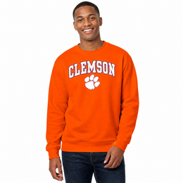 Clemson Tigers Adult Arch & Logo Soft Style Gameday Crewneck Sweatshirt - Orange