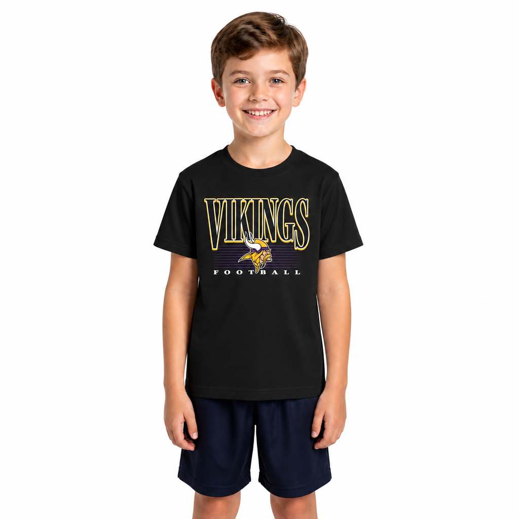 Minnesota Vikings NFL Youth Overtime T-Shirt - Black