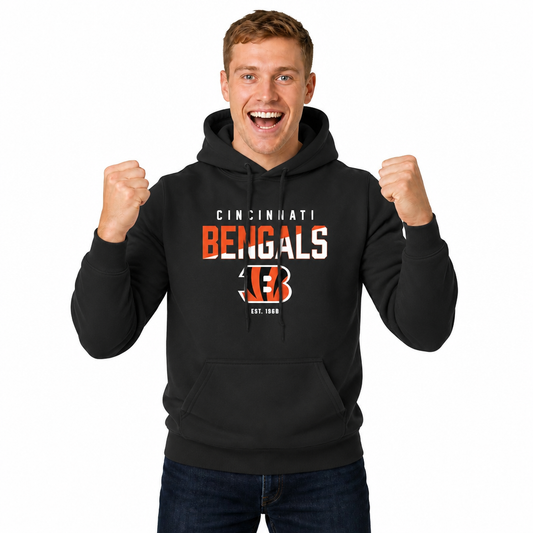 Cincinnati Bengals Bengals Hoodie Fleece Sweatshirt for Men and Women - Black