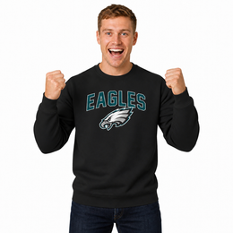 Philadelphia Eagles NFL Home Team Fleece Crewneck Sweatshirt Men Women - Kelly Green