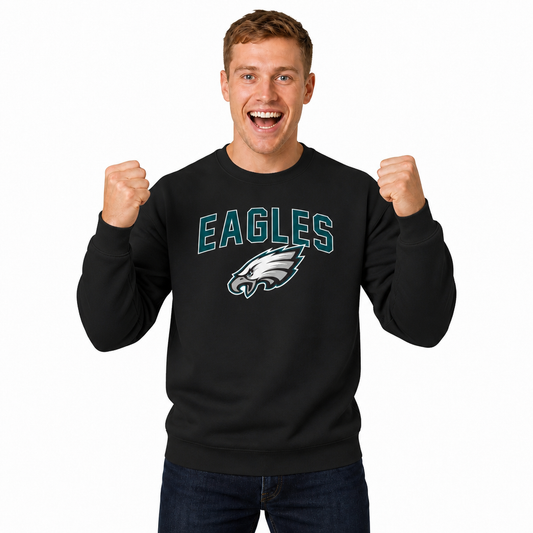 Philadelphia Eagles NFL Home Team Fleece Crewneck Sweatshirt Men Women - Kelly Green