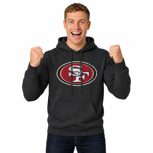 San Francisco 49ers Modern Throwback Fleece Hoodie - Black