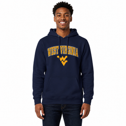 West Virginia Mountaineers Arch & Logo Gameday Hoodie - Navy
