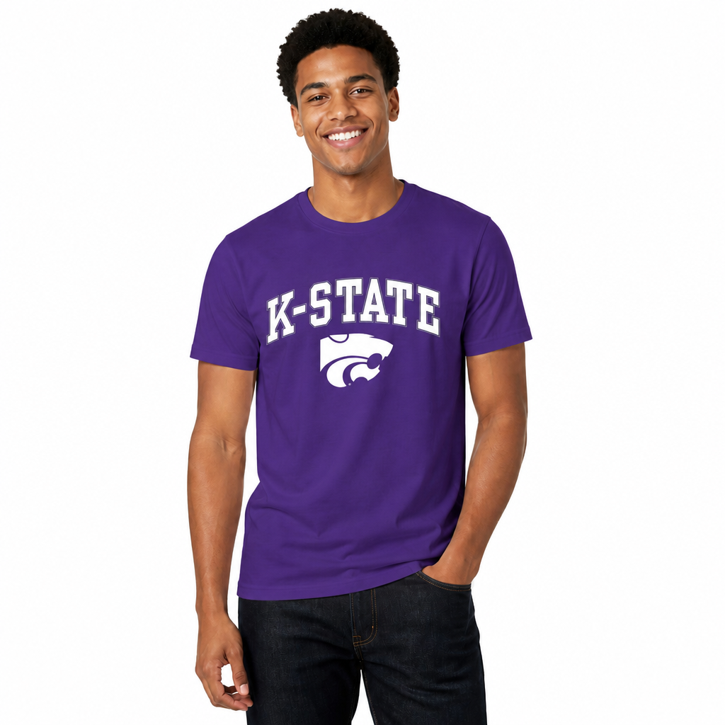 Kansas State Wildcats NCAA Adult Gameday Cotton T-Shirt - Purple
