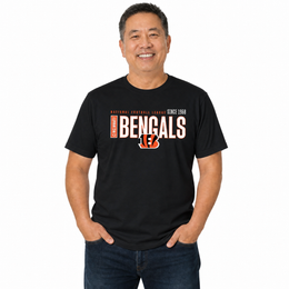 Cincinnati Bengals  NFL Shirt Men Women Unisex Tag-Free Cotton Gameday Tee - Black