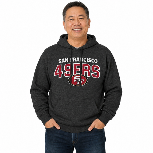 San Francisco 49ers Starting Fresh Fleece Hoodie - Black Heather