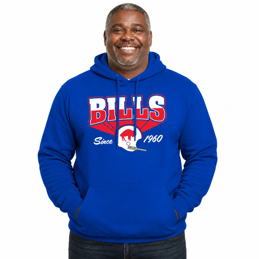 Buffalo Bills Vintage Block Fleece Hoodie - Royal
