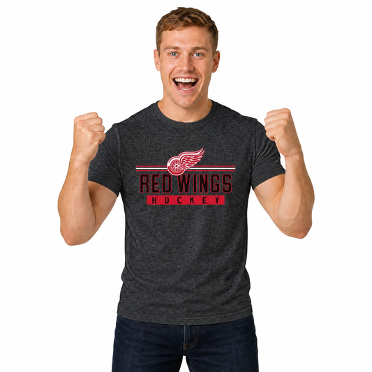 Detroit Red Wings T-Shirt NHL Heather Charcoal - Charcoal