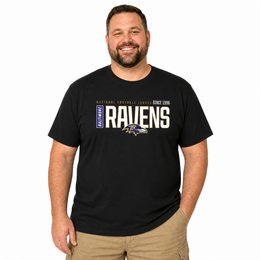 Baltimore Ravens  NFL Shirt Men Women Unisex Tag-Free Cotton Gameday Tee - Black