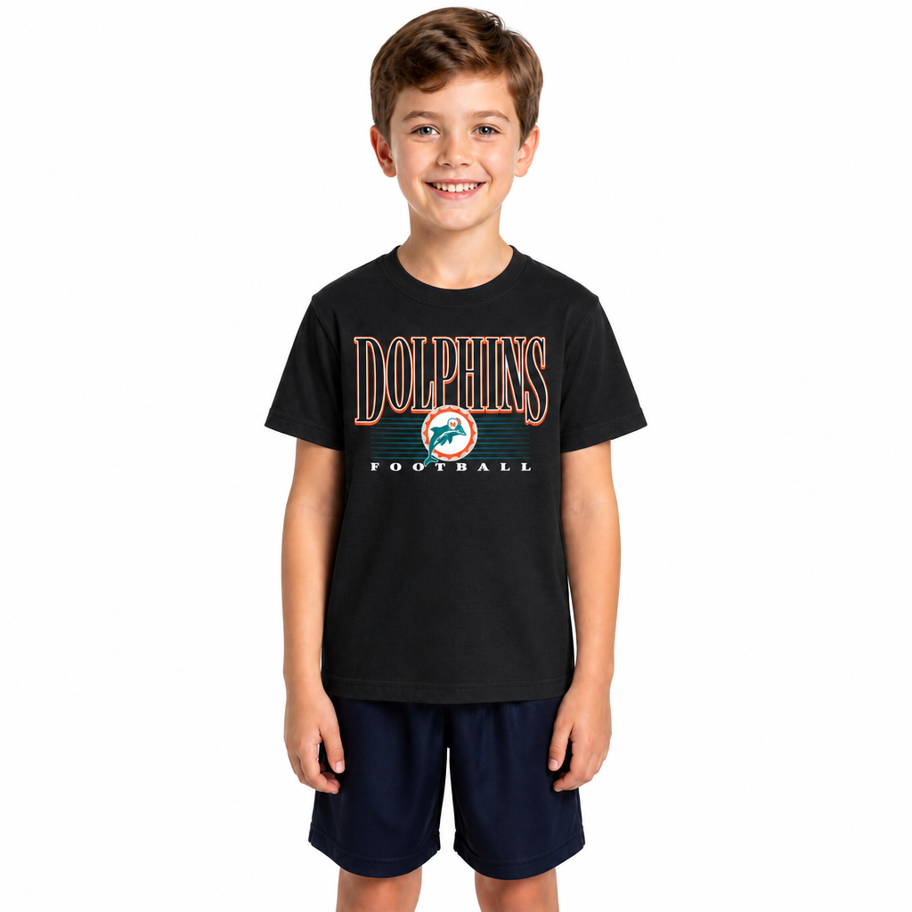 Miami Dolphins NFL Youth Overtime T-Shirt - Black