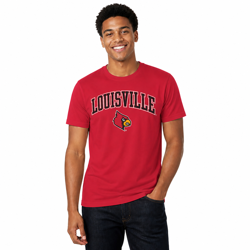 Louisville Cardinals NCAA Adult Gameday Cotton T-Shirt - Red