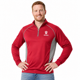 Indiana Hoosiers  Campus Classic 1/4 Zip Windshirt Men's Pullover - Cardinal