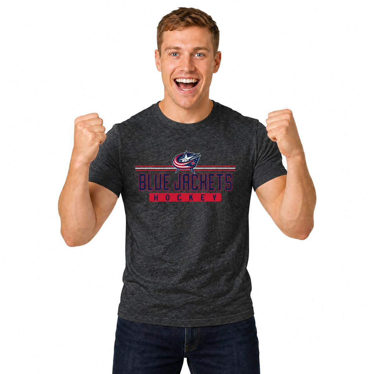 Columbus Blue Jackets T-Shirt NHL Heather Charcoal - Charcoal