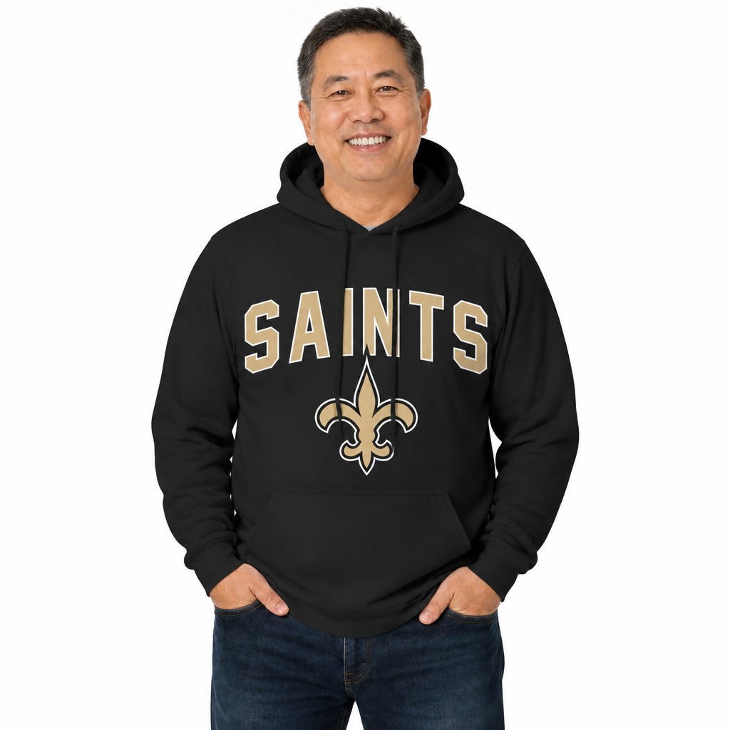 New Orleans Saints NFL Home Team Hoodie Sweatshirt - Black