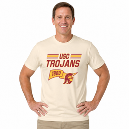 USC Trojans Varsity Club Pennant Shirt - Off White