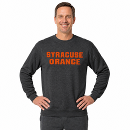 Syracuse Orange NCAA Adult Charcoal Crewneck Fleece Sweatshirt - Charcoal