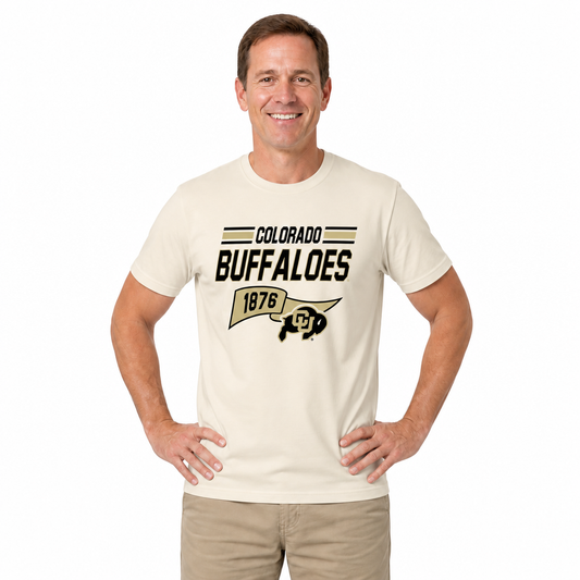 Colorado Buffaloes Varsity Club Pennant Shirt - Off White
