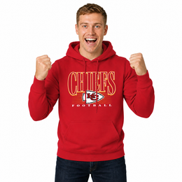 Kansas City Chiefs NFL Overtime Blueprint Pullover Hoodie Men Women - Red