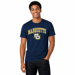 Marquette Golden Eagles NCAA Adult Gameday Cotton T-Shirt - Navy