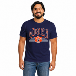 Auburn Tigers  NCAA Overtime Classics Unisex T-Shirt - Navy