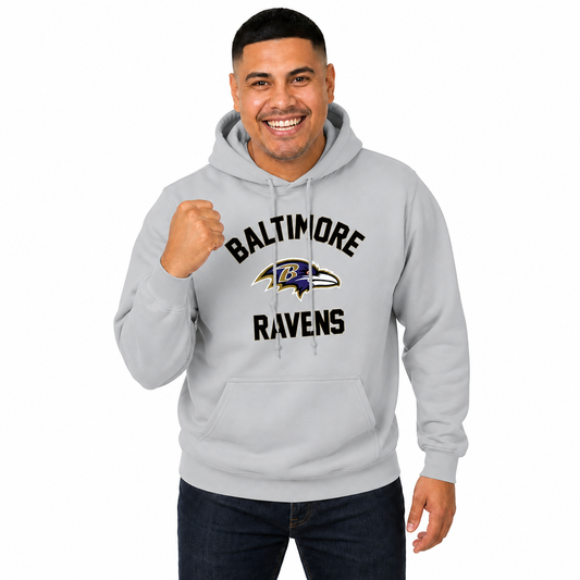 Baltimore Ravens Gameday Hoodie Pullover Sweatshirt - Sport Gray