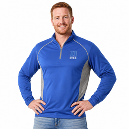 Duke Blue Devils  Campus Classic 1/4 Zip Windshirt Men's Pullover - Royal