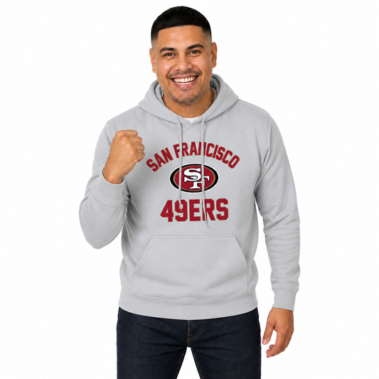 San Francisco 49ers Gameday Hoodie Pullover Sweatshirt - Sport Gray