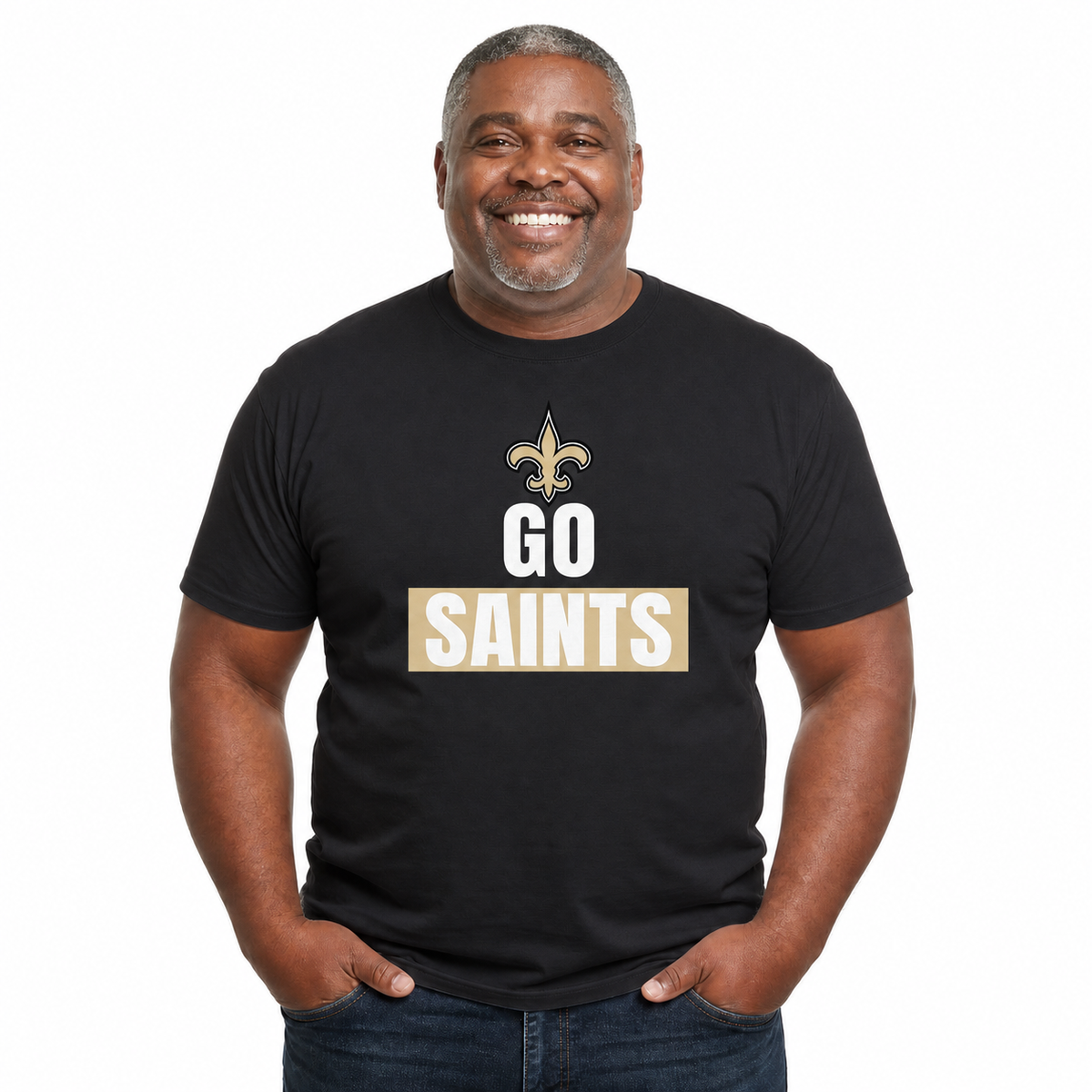 New Orleans Saints NFL Team Slogan T-Shirt - Black