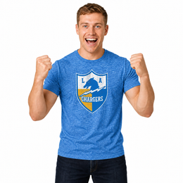 Los Angeles Chargers NFL Throwback Tee - Light Blue