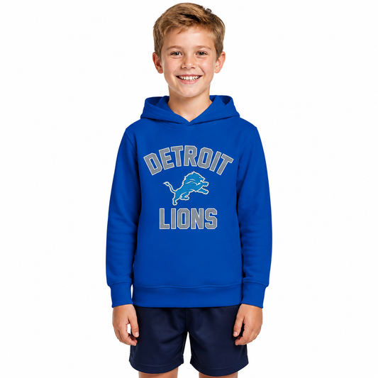 Detroit Lions Youth Gameday Hoodie Sweatshirt - Royal