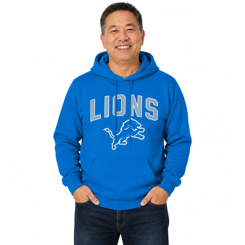 Detroit Lions NFL Home Team Hoodie Sweatshirt - Royal