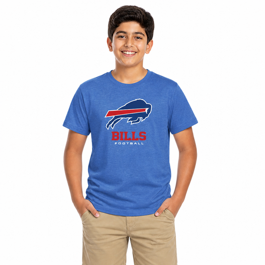 Buffalo Bills Youth NFL Large Logo Short Sleeve T-Shirt - Royal