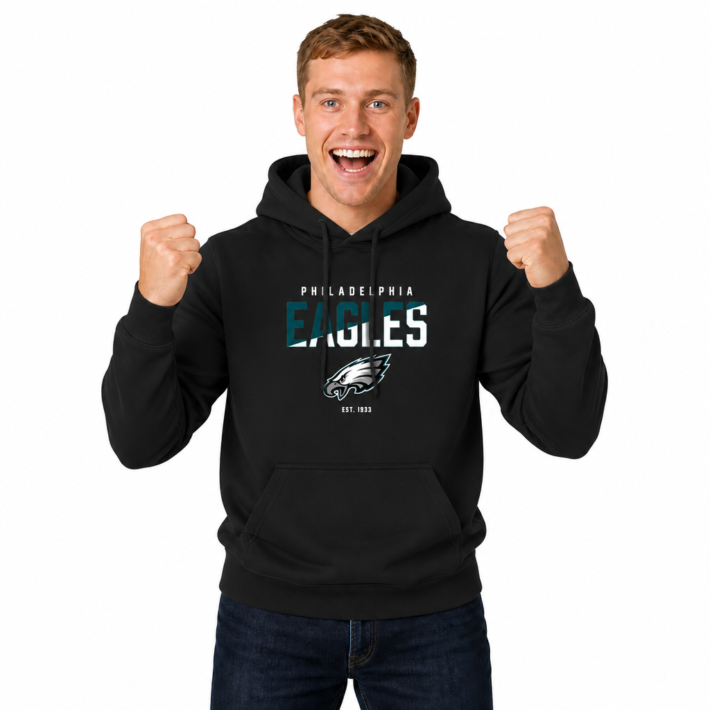 Philadelphia Eagles Eagles Hoodie Fleece Sweatshirt for Men and Women - Black
