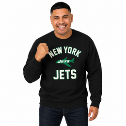 New York Jets Gameday Crewneck Sweatshirt - Black