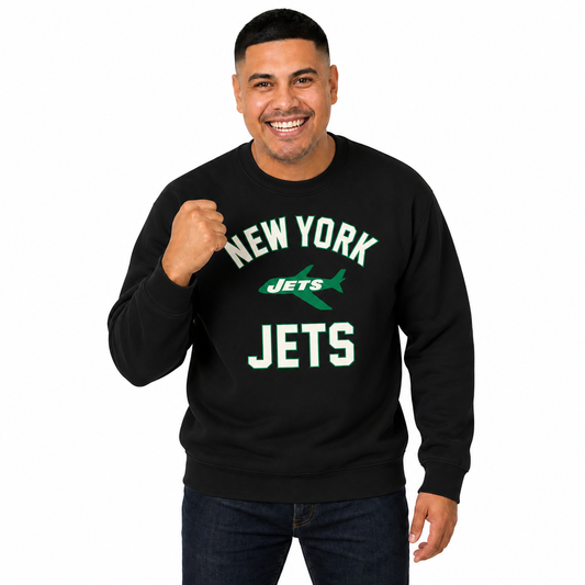 New York Jets Gameday Crewneck Sweatshirt - Black