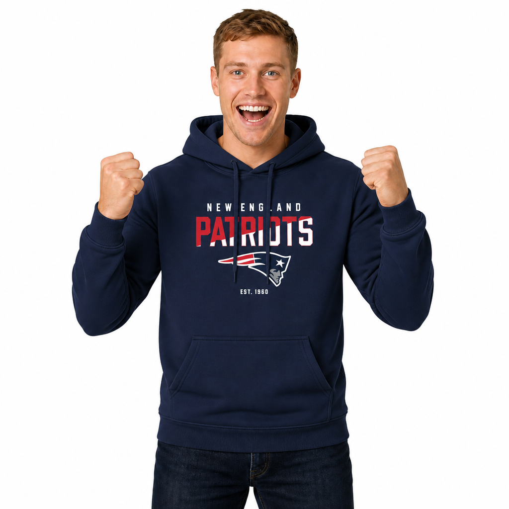 New England Patriots Patriots Hoodie Fleece Sweatshirt for Men and Women - Navy