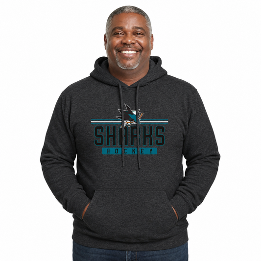 San Jose Sharks Sharks Hoodie Sweatshirt for Men and Women - Charcoal