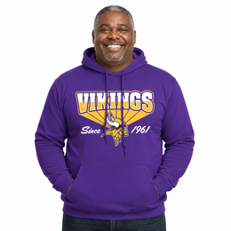 Minnesota Vikings Vintage Block Fleece Hoodie - Purple