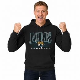 Jacksonville Jaguars NFL Overtime Blueprint Pullover Hoodie Men Women - Black