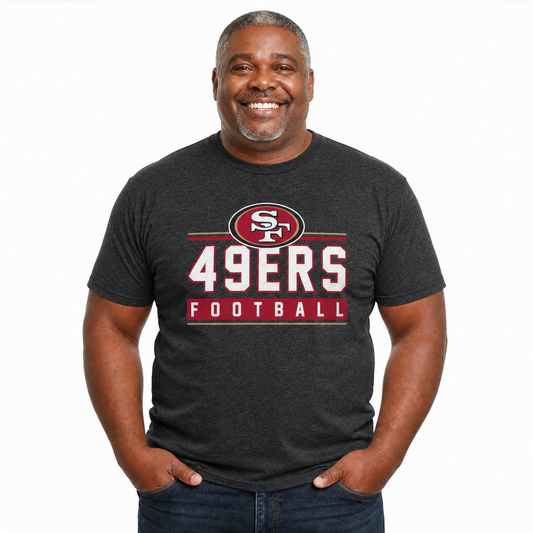 San Francisco 49ers NFL Adult MVP True Fan T-Shirt - Charcoal
