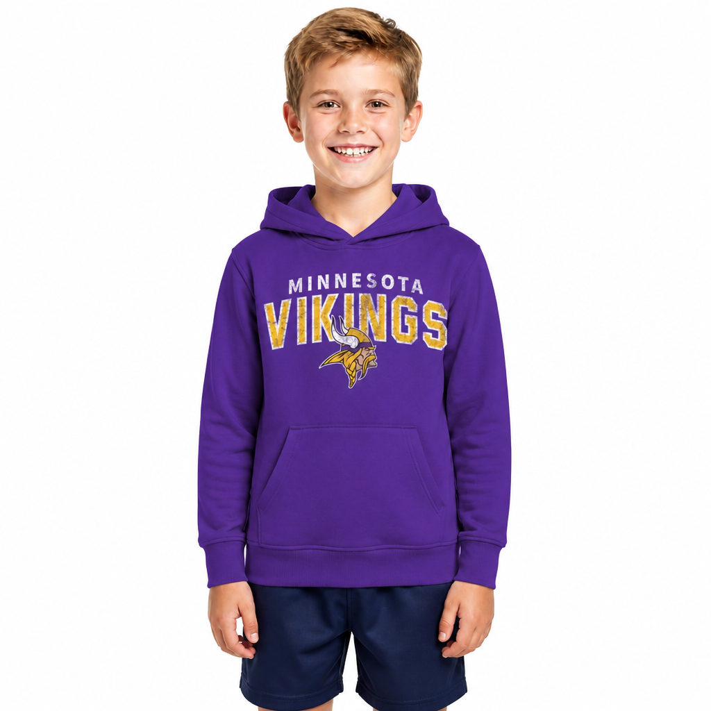 Minnesota Vikings NFL Youth Starting Fresh Hoodie for Boys and Girls - Purple