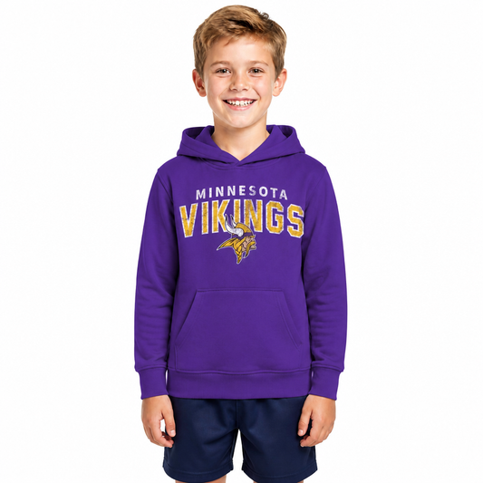 Minnesota Vikings NFL Youth Starting Fresh Hoodie for Boys and Girls - Purple