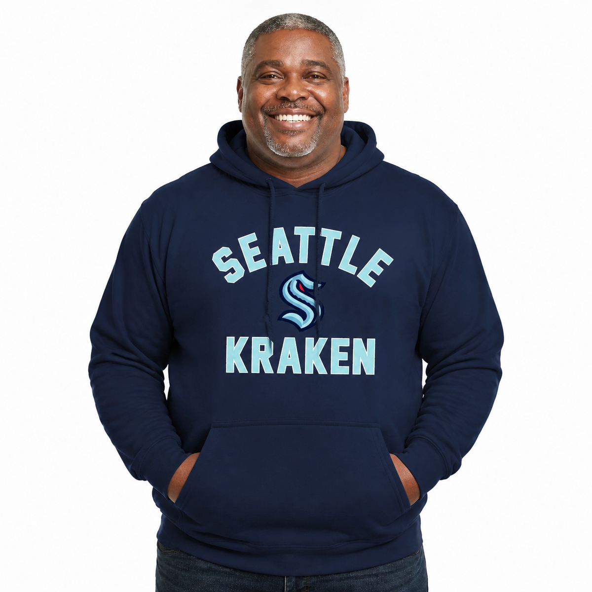 Seattle Kraken Hoodie Pullover Sweatshirt - Navy