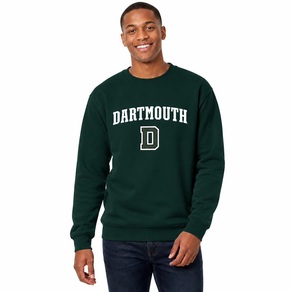 Dartmouth Big Green Adult Arch & Logo Soft Style Gameday Crewneck Sweatshirt - Green