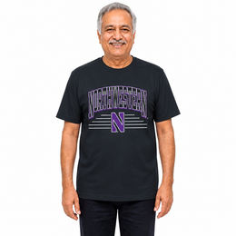 Northwestern Wildcats  NCAA Overtime Classics Unisex T-Shirt - Black