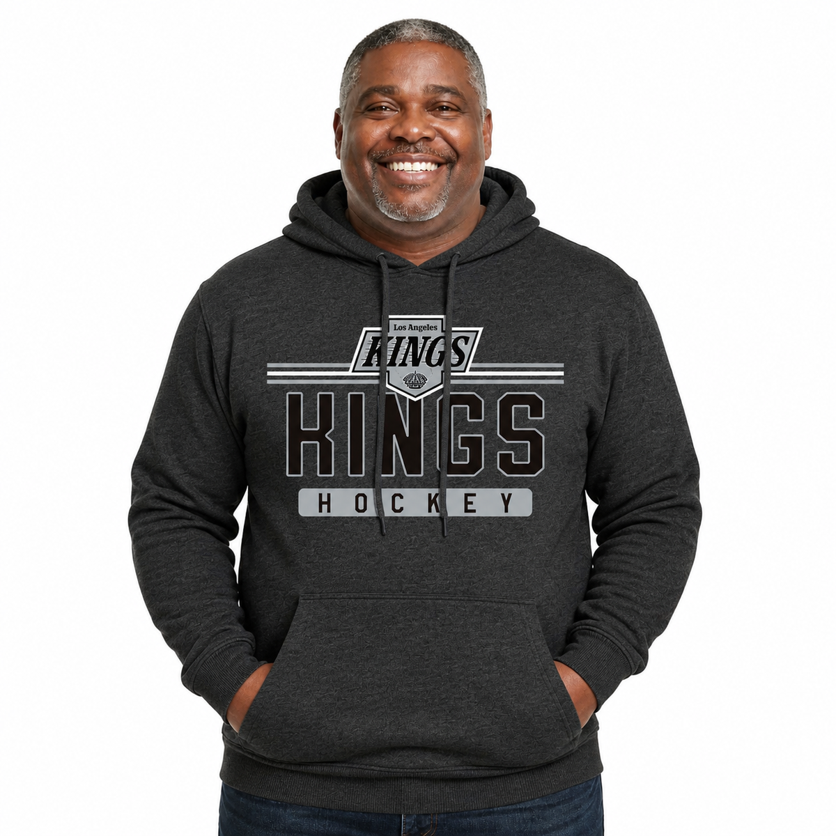 Los Angeles Kings Kings Hoodie Sweatshirt for Men and Women - Charcoal